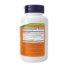 NOW Foods Silymarin capsules closeup highlighting veggie capsules and powder texture
