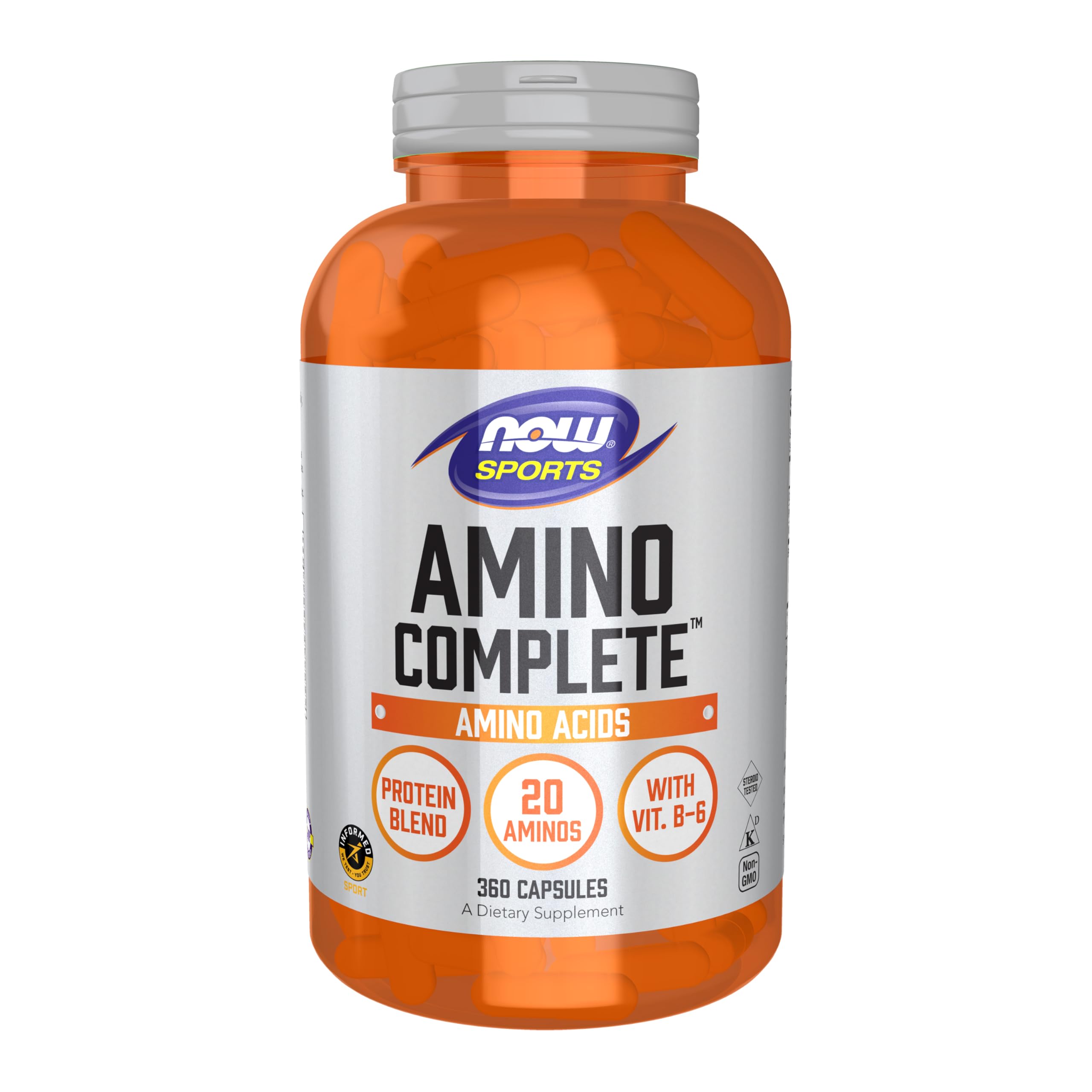 NOW Foods Amino Complete bottle front, post-workout support
