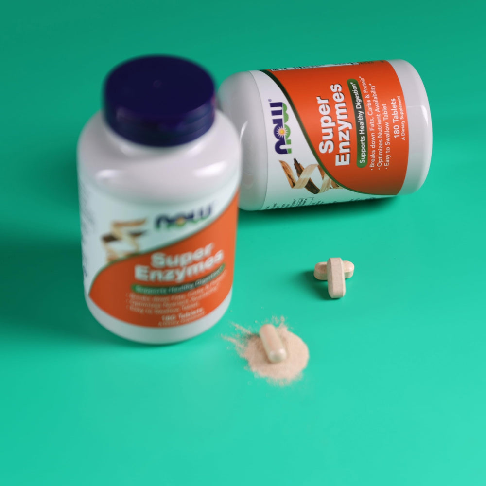 NOW Foods Super Enzymes GMP certification seal signals safety and controls