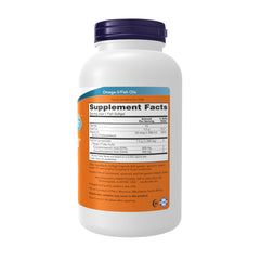 NOW Foods Ultra Omega 3-D softgels closeup showing 600 EPA and 300 DHA.