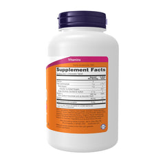 NOW Foods Vitamin C-500 orange-flavor chewables close-up for daily antioxidant support