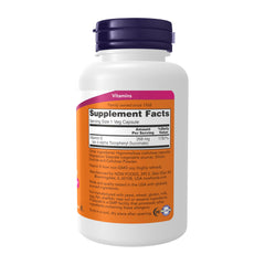NOW Foods Vitamin E softgel capsule on label showing immune support