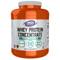 NOW Foods Whey Protein Concentrate bottle shows premium protein for active workouts