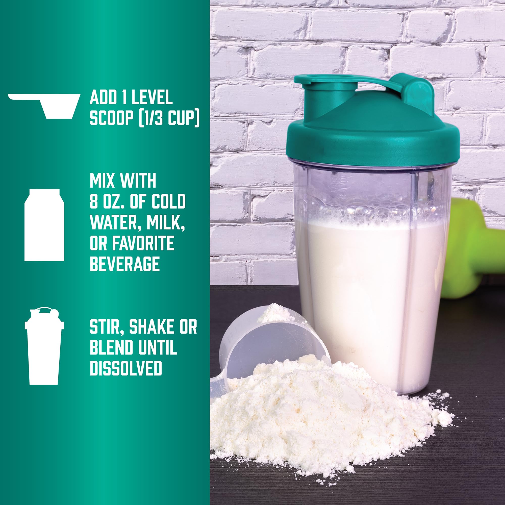 NOW Foods Whey Protein Isolate blend in shaker supports quick recovery shakes.
