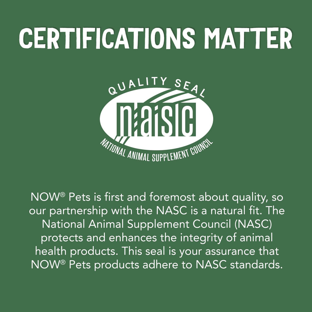NOW Pets UC-II Advanced Joint Mobility bottle open reveals convenient chewable tablets.