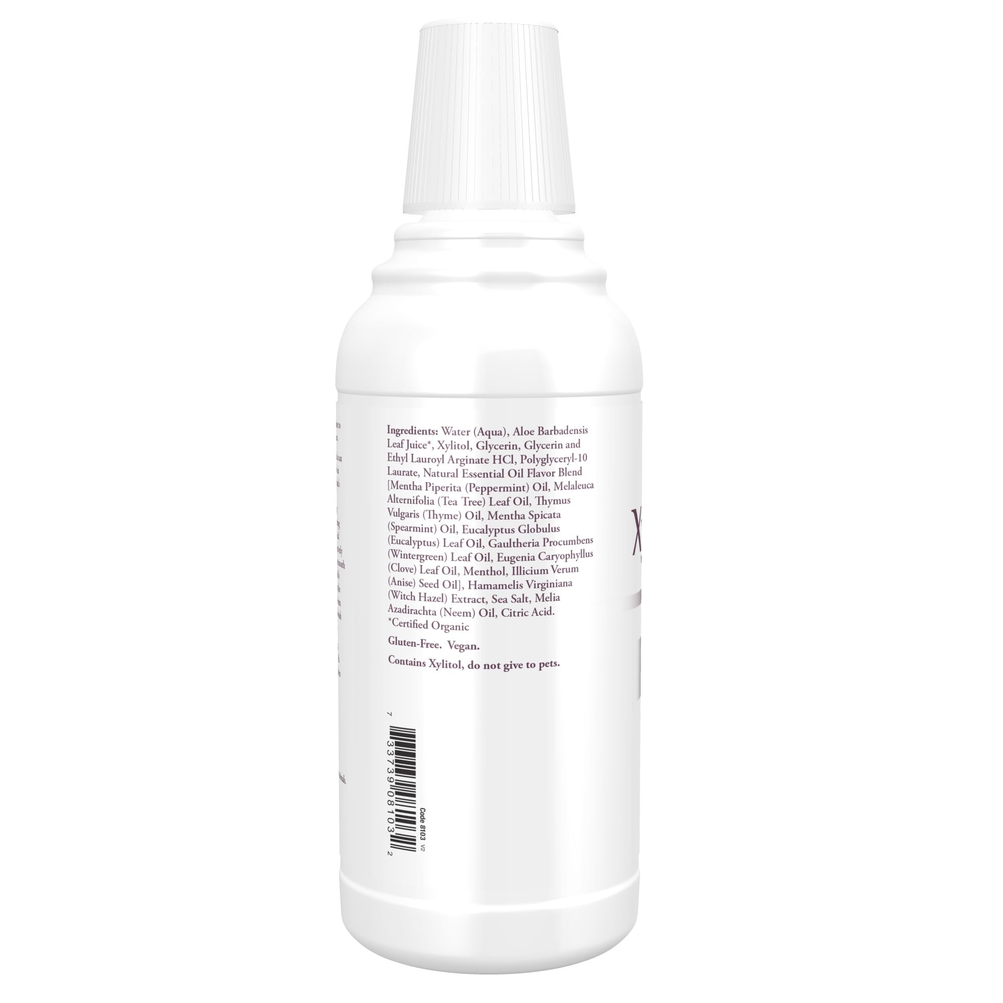 NOW Foods XyliWhite Mouthwash pour action demonstrates easy rinsing