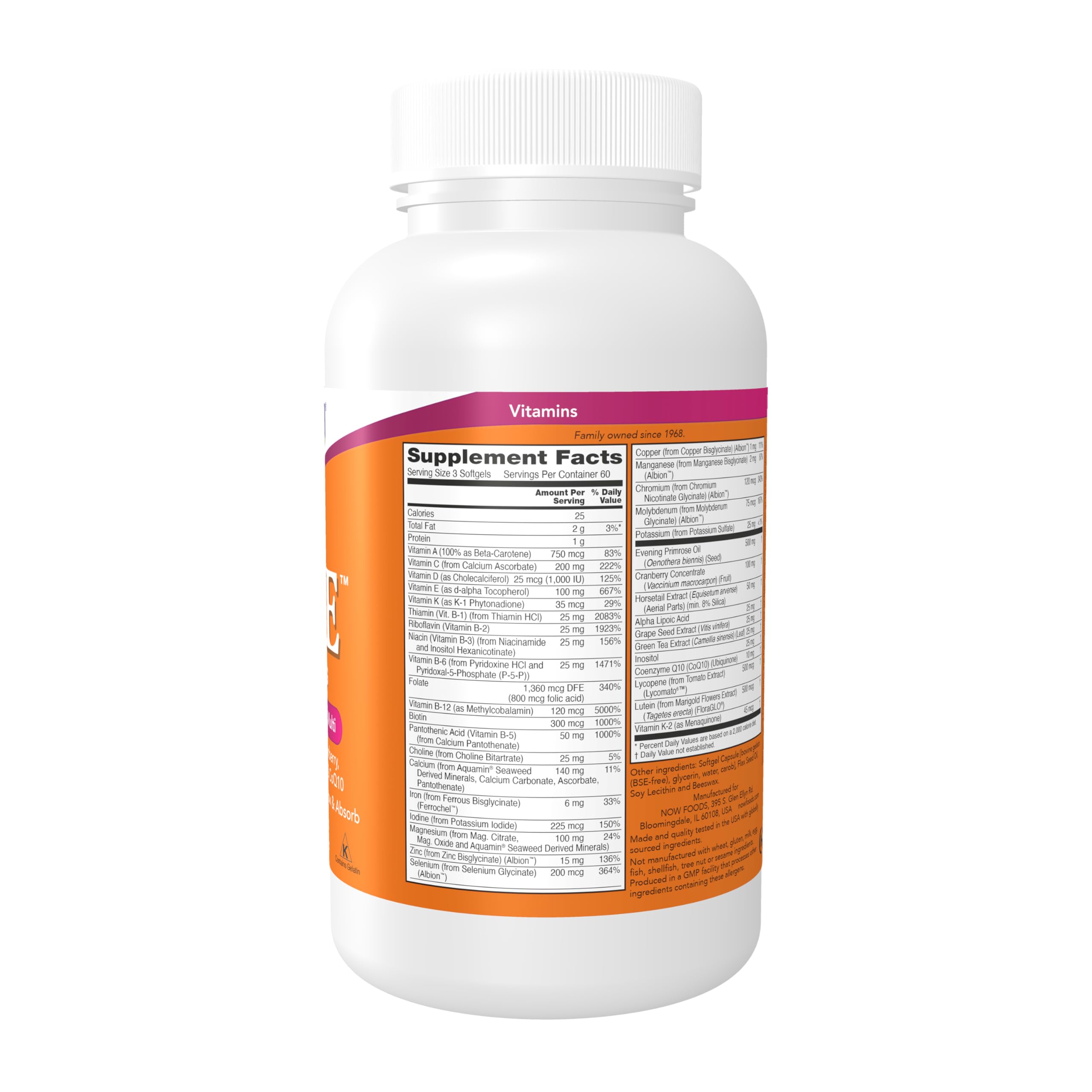 NOW Foods Eve softgels in hand ready to swallow.
