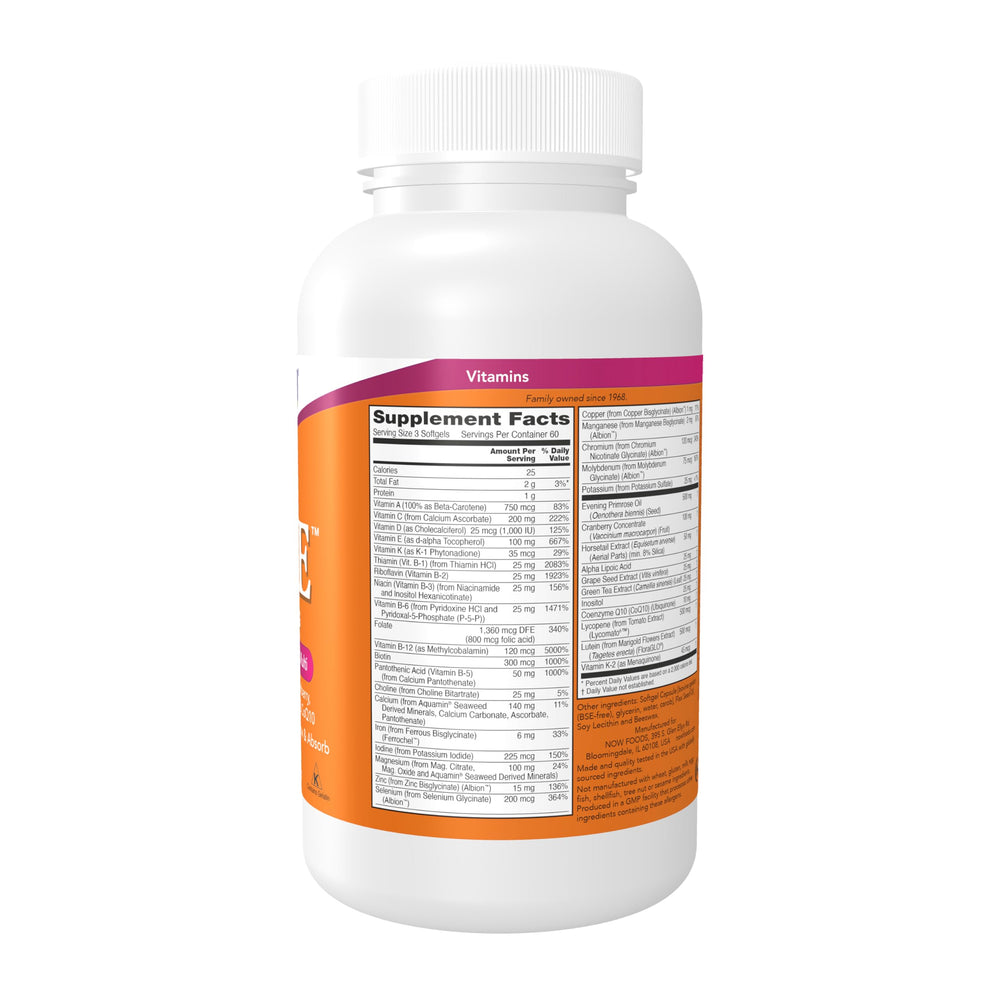 NOW Foods Eve softgels in hand ready to swallow.