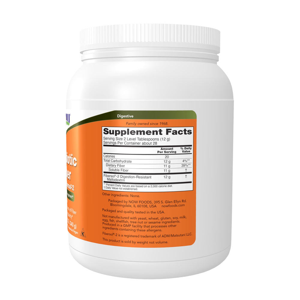 NOW Foods Fibersol-2 dissolves quickly in water for easy use