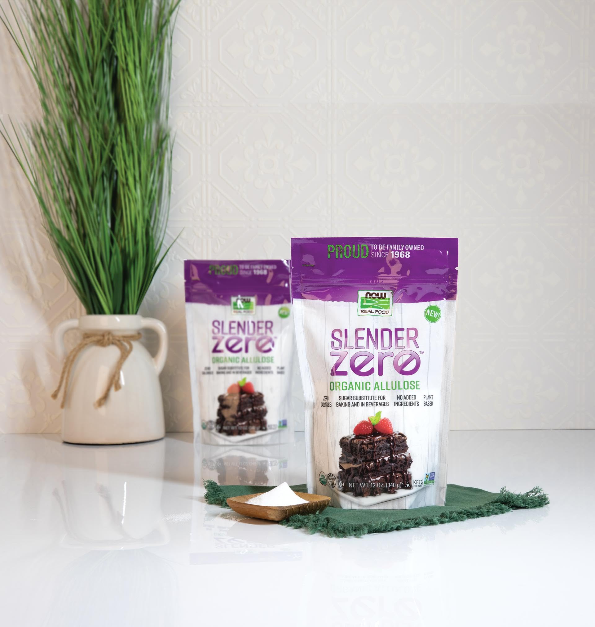 NOW Foods Slender Zero packaging USA highlights trusted, zero-calorie sweetness option for everyday use