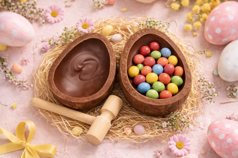 No Whey! Smash-a-vEgg presented as a vegan chocolate Easter gift