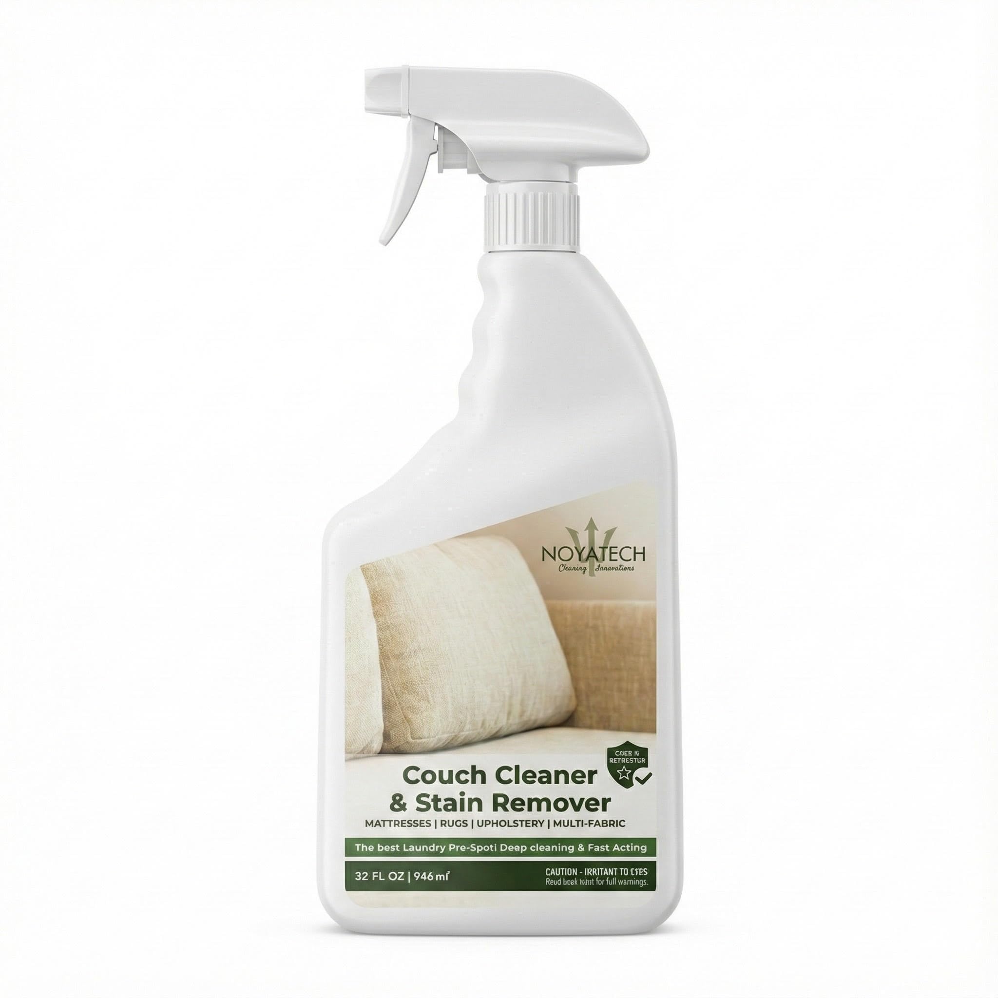NOYATECH couch cleaner spray removes stains from fabric.