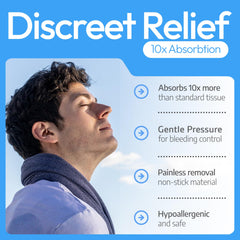 NozeCalm travel six-pack nose bleed plugs for on-the-go management.