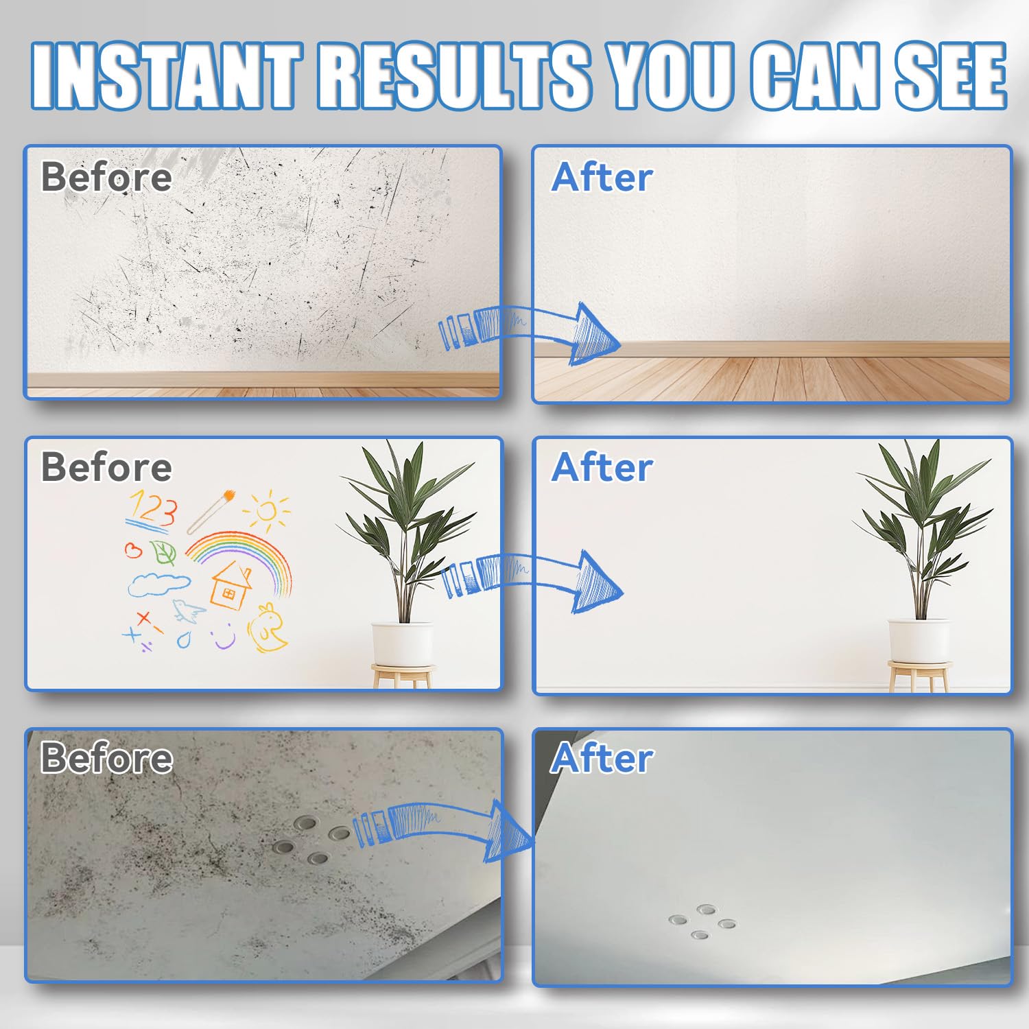 Nozerix white paint quick-dry dries fast for a ready-to-use surface.