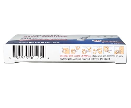 Front view of Nozin box showing key branding elements.