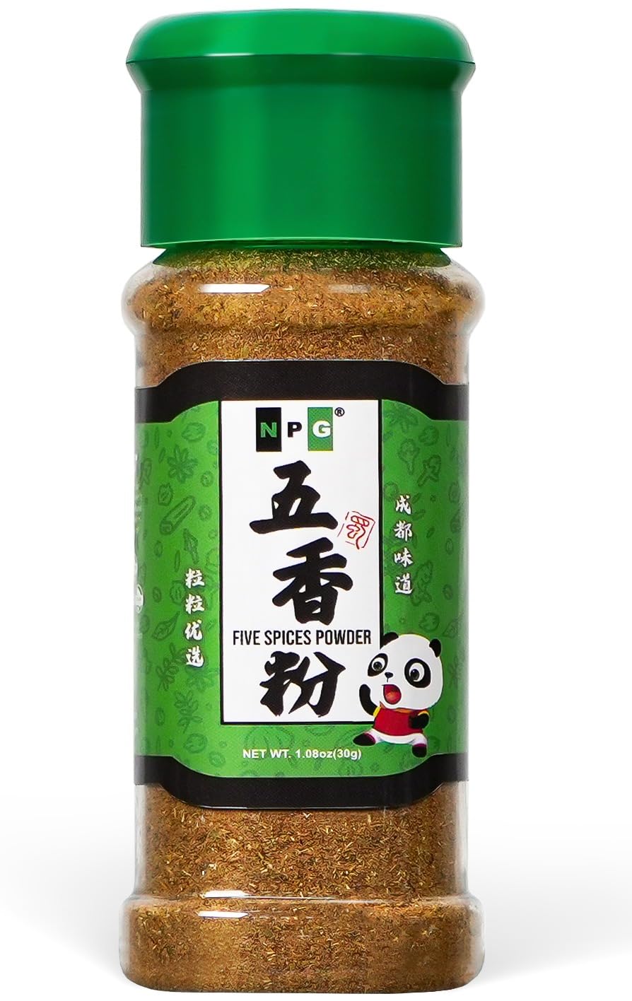 NPG Authentic Chinese Five Spice Blend jar, ready for stir-fries.