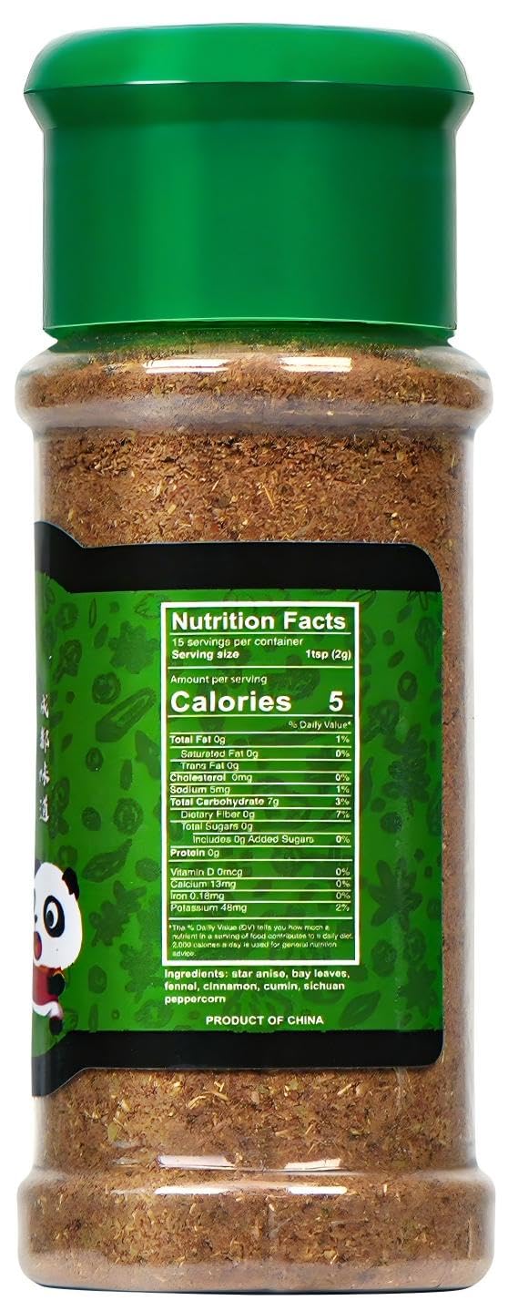 Close-up of NPG five-spice powder texture for marinades and lentils.