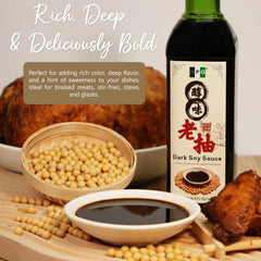 Stir-fry moment with NPG Premium Dark Soy Sauce enhancing the dish.