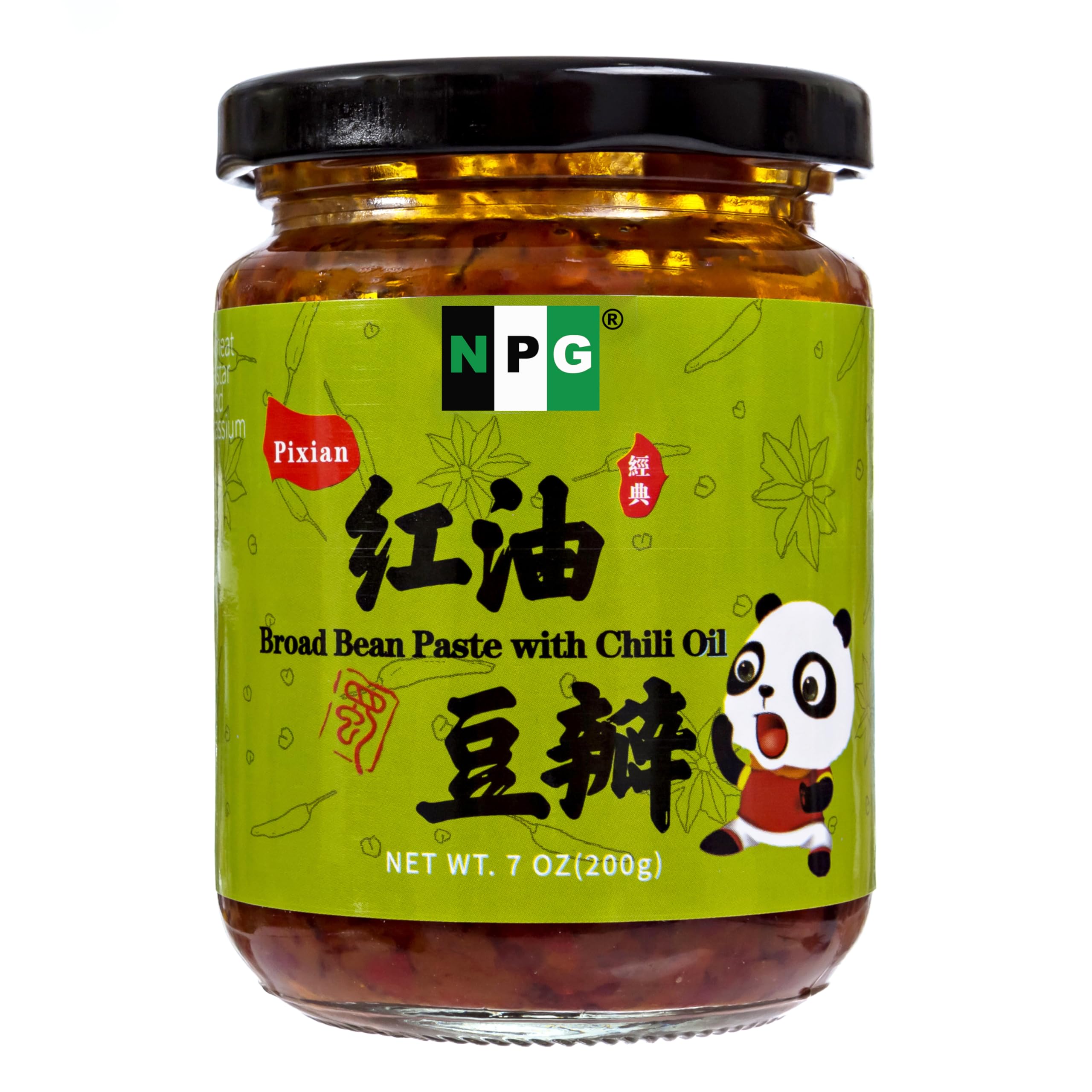 NPG Premium Sichuan Pixian paste jar front label for authentic Sichuan flavor base
