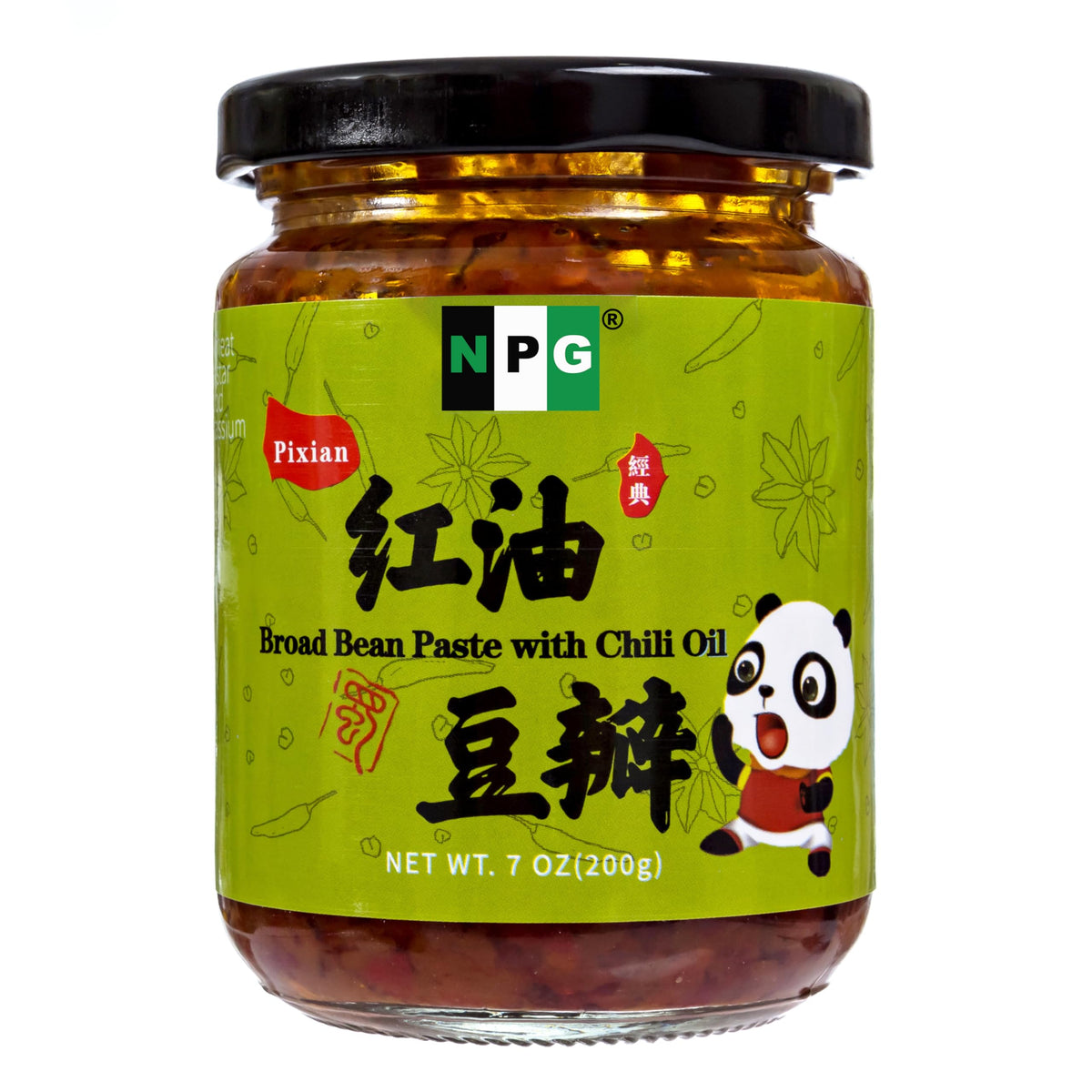 NPG Premium Sichuan Pixian paste jar front label for authentic Sichuan flavor base
