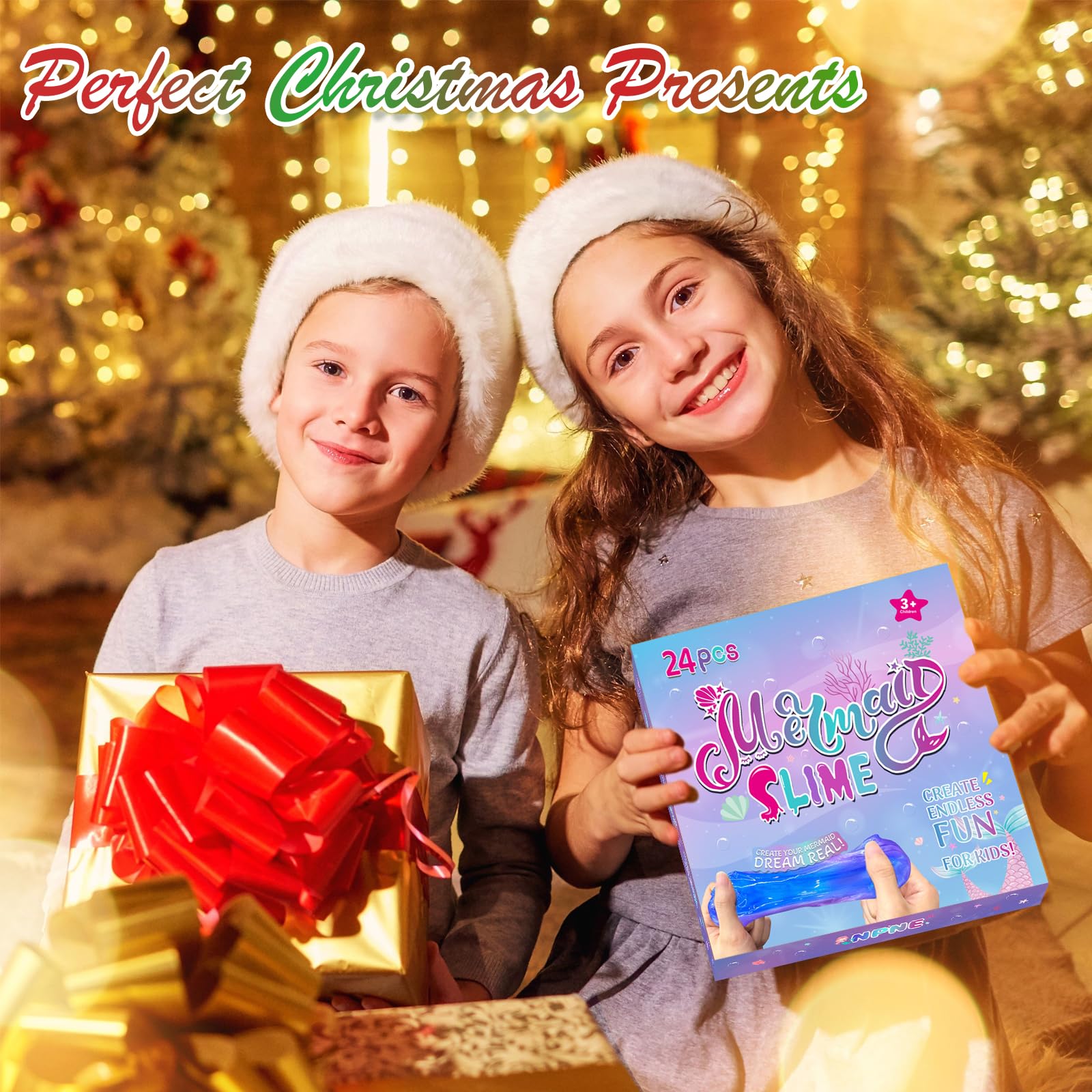 NPNE Mermaid slime starry box captures magical slime play and storage