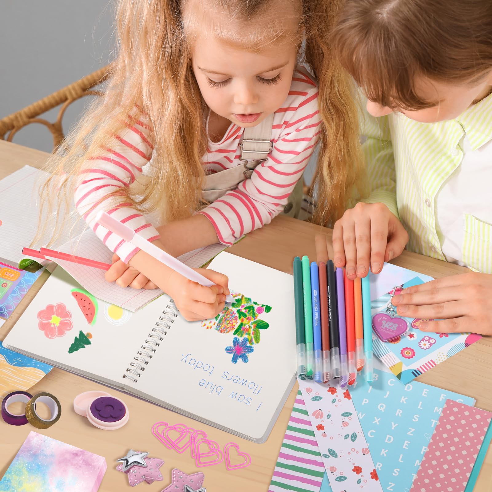 Nsrzua DIY Journal Kit high-quality paper supports durable crafts.