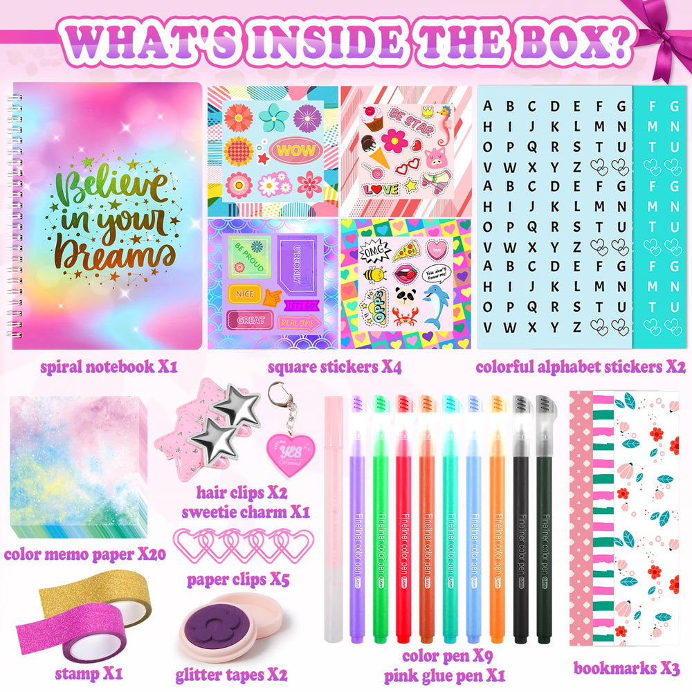 Nsrzua DIY Journal Kit stencils and decorative elements for scrapbooks.