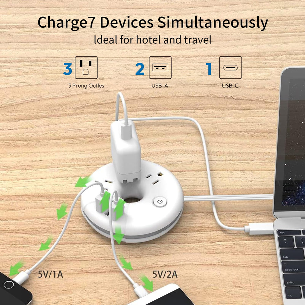 NTONPOWER cruise-ready power strip fits in palm and reduces clutter