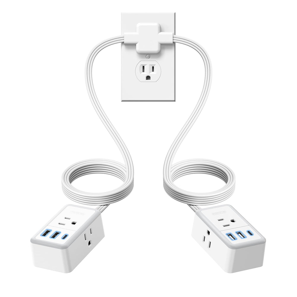 NTONPOWER double extension cord with two 6ft sides for versatile room power.