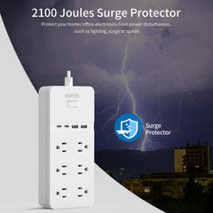 NTONPOWER 10ft flat cord reaches distant outlets with ease.