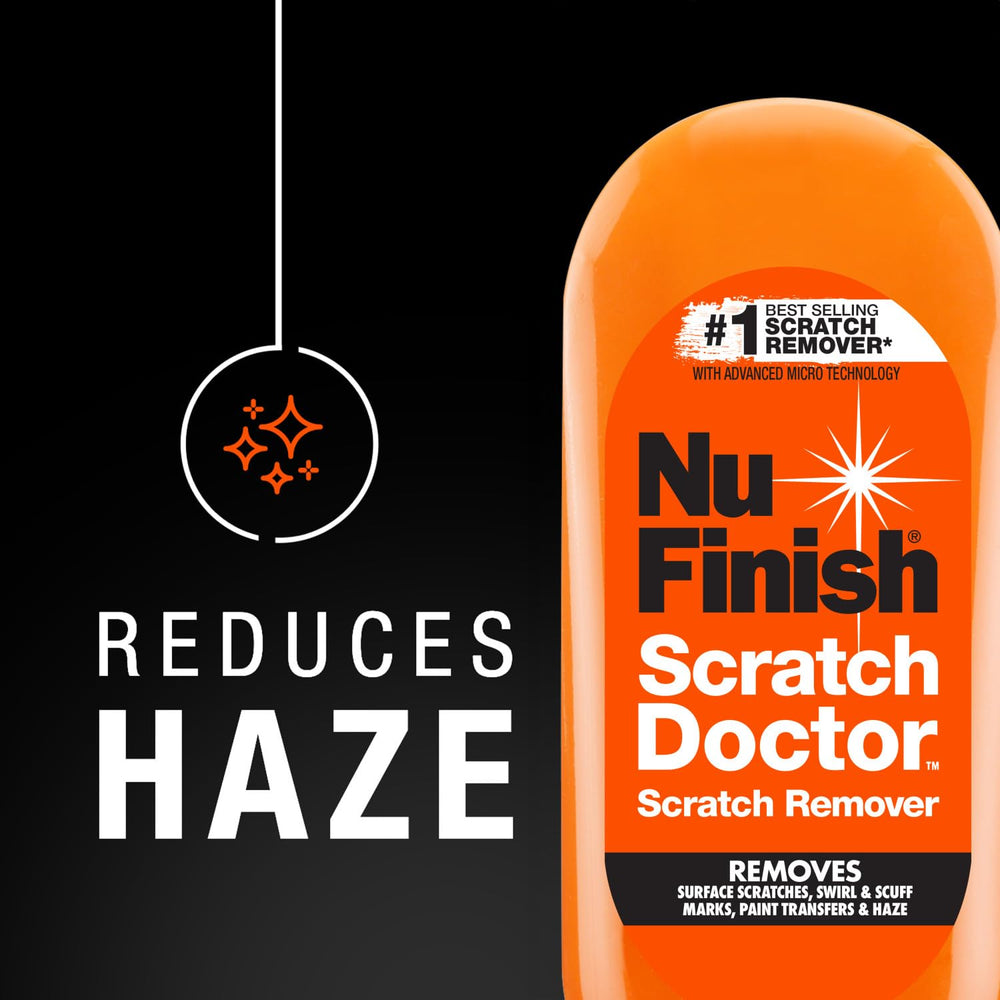 Nu Finish Scratch Doctor drying and wipe stage after application