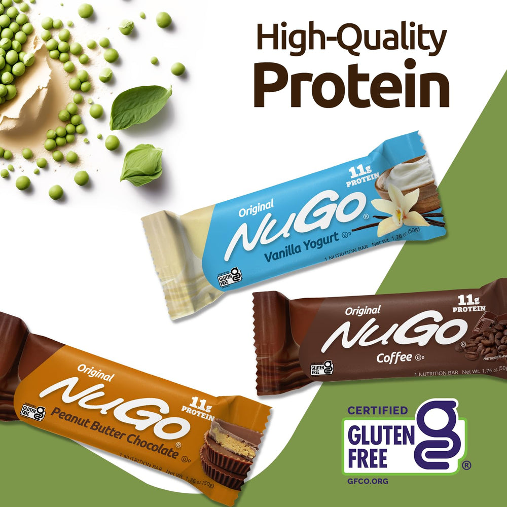 NuGo Churro with yogurt drizzle offers creamy texture