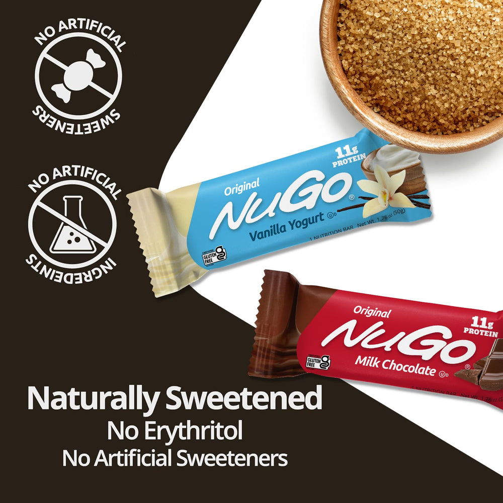 NuGo Churro bar individually wrapped for portion control