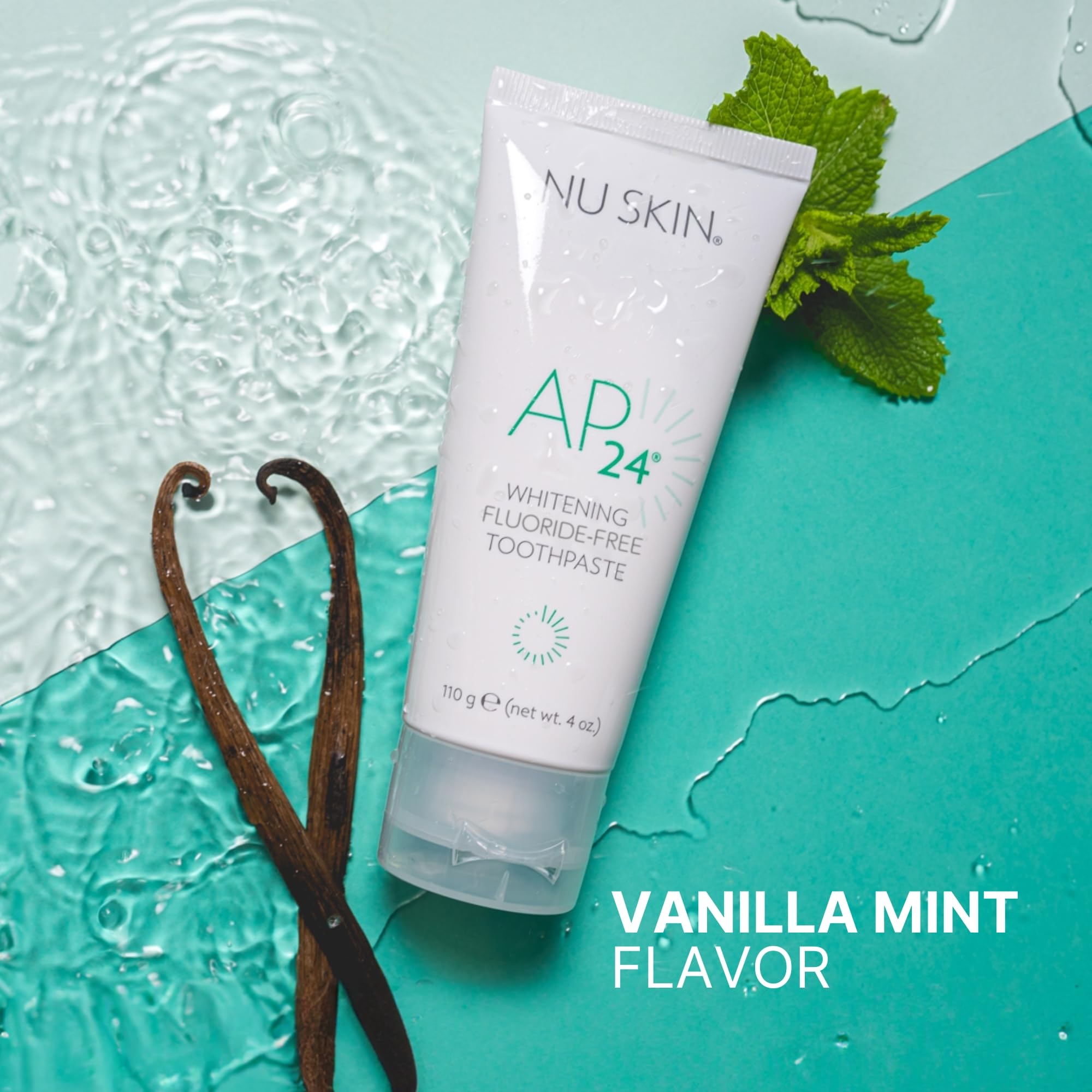 Nu Skin AP 24 4 oz pack keeps travel-ready oral care on hand.