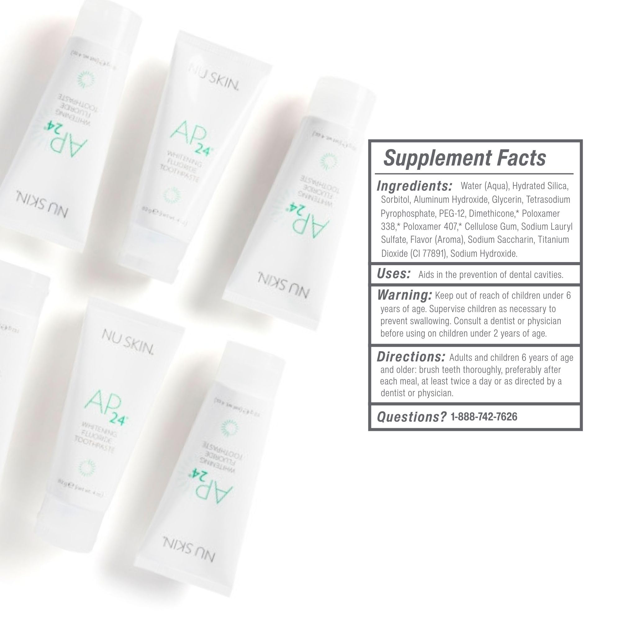 Nu Skin AP 24 plaque-fighting technology supports daily oral freshness.
