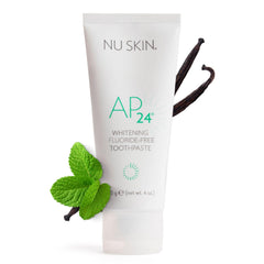 Nu Skin AP 24 Whitening toothpaste vanilla mint tube for gentle whitening.