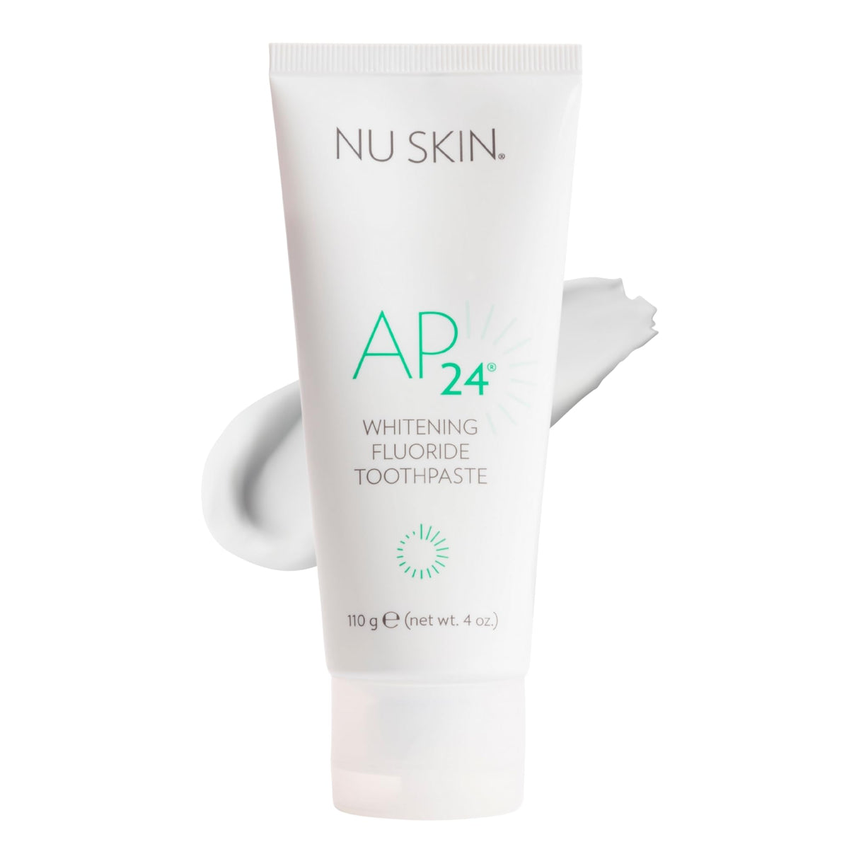 Nu Skin AP24 vanilla mint toothpaste tube ready for daily use and fresh breath.