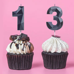 Nuanchu 3D diamond number 13 candle adds sparkle to celebrations and photos.