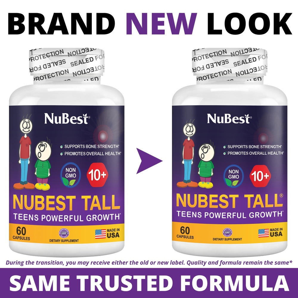 NuBest Tall 10+ calcium-D3-K2 trio supports calcium absorption