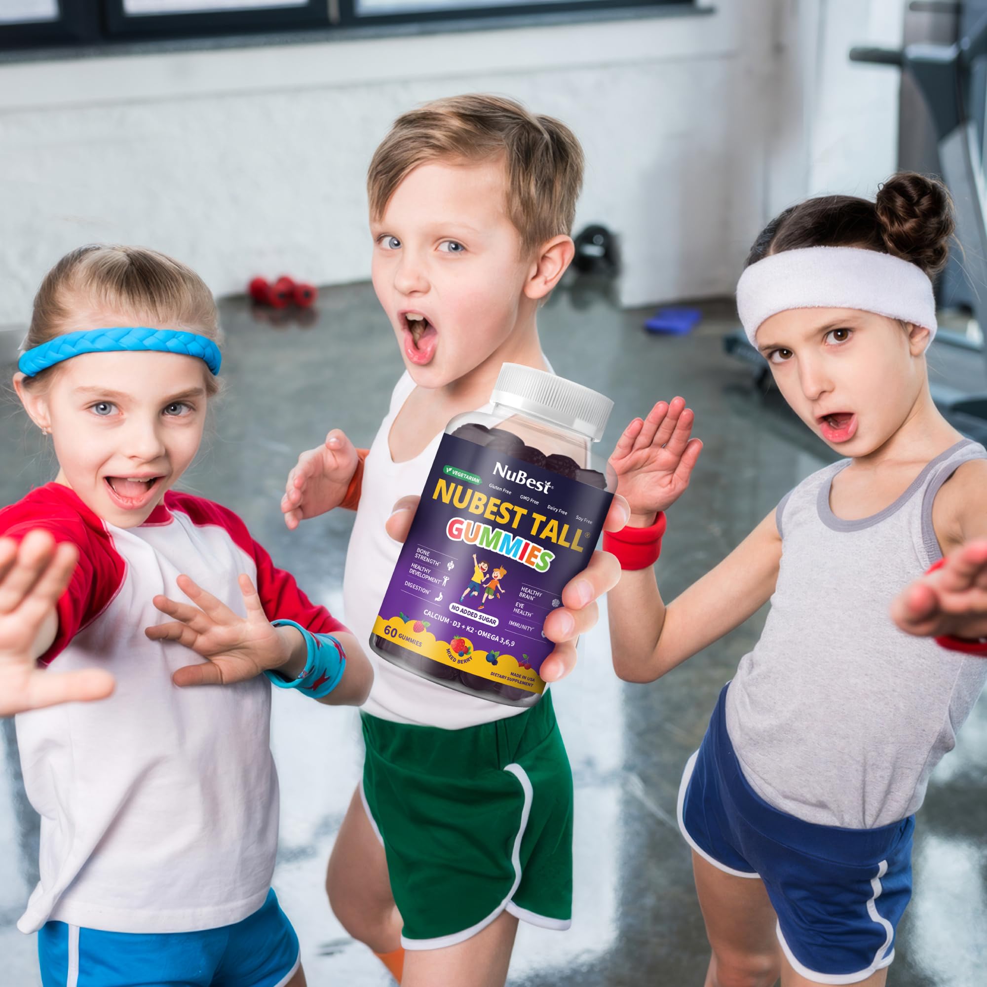 NuBest Tall Gummies vegan pectin-based formula for plant-based diets