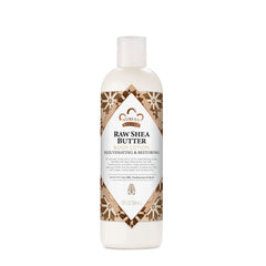 Nubian Heritage Raw Shea Butter Lotion bottle showing rich moisture for dry skin