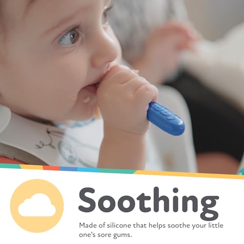 Nuby Baby's First Spoons Stage 3 semi-solid foods, supports transition to solids.