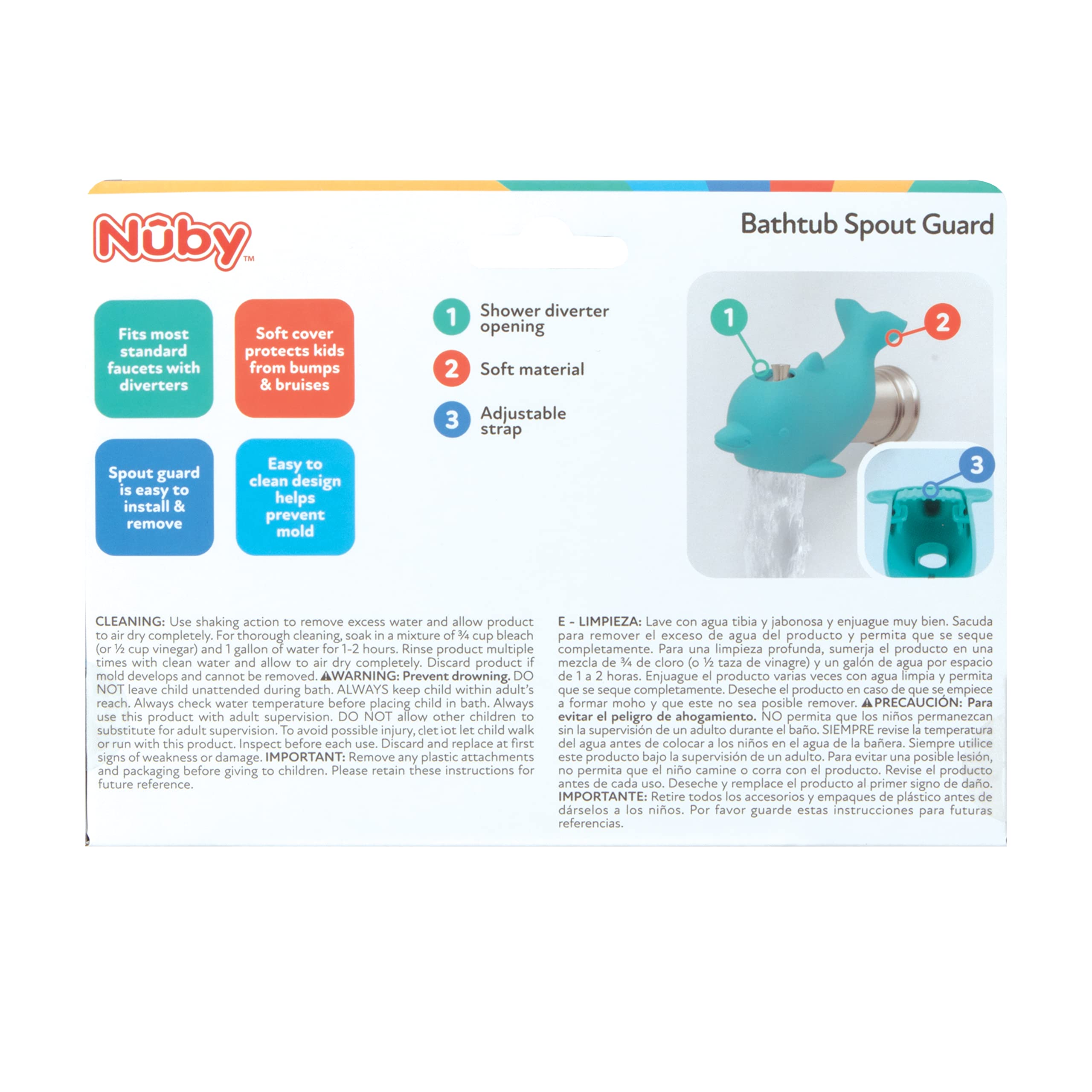 Nuby Compact design stores neatly when not in use