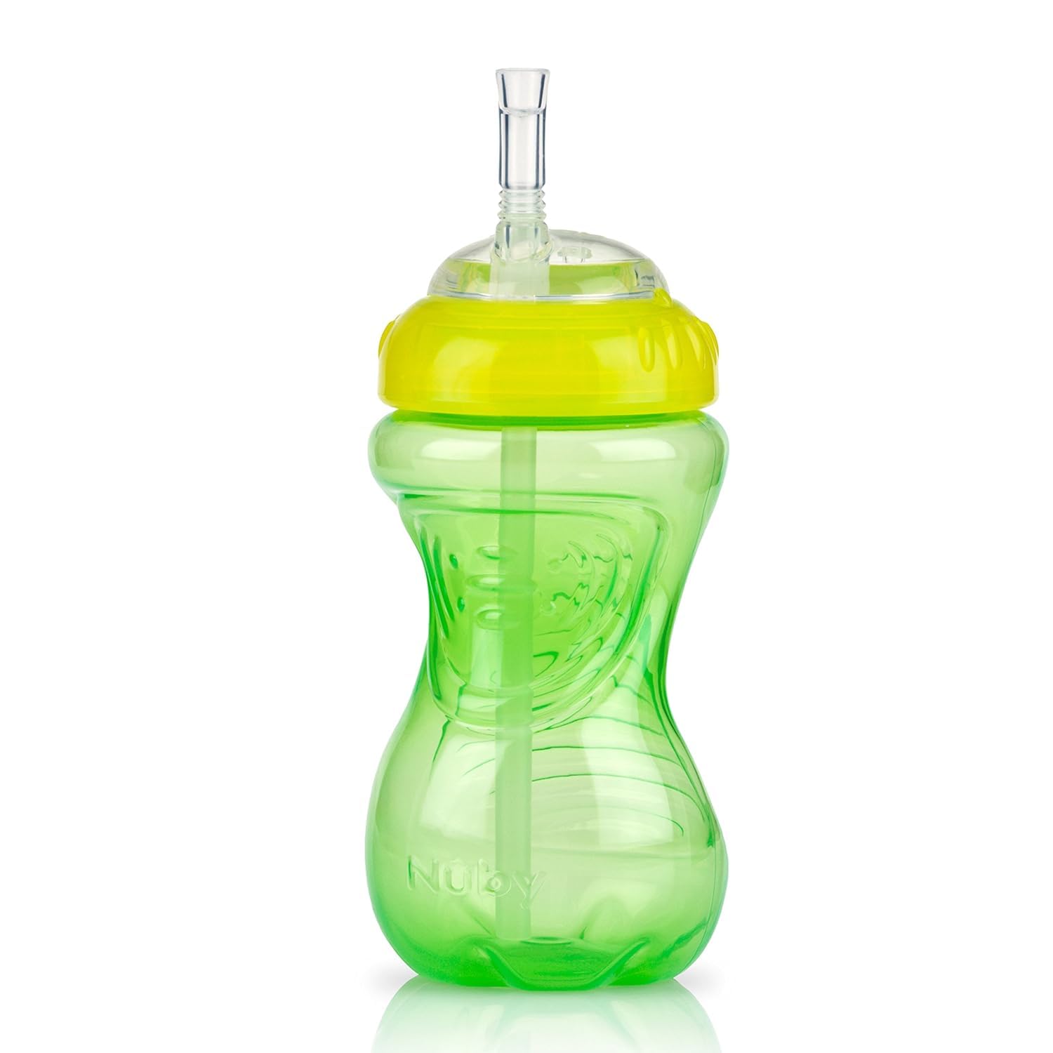 Nuby Cup being gripped by toddler hands for secure handling.