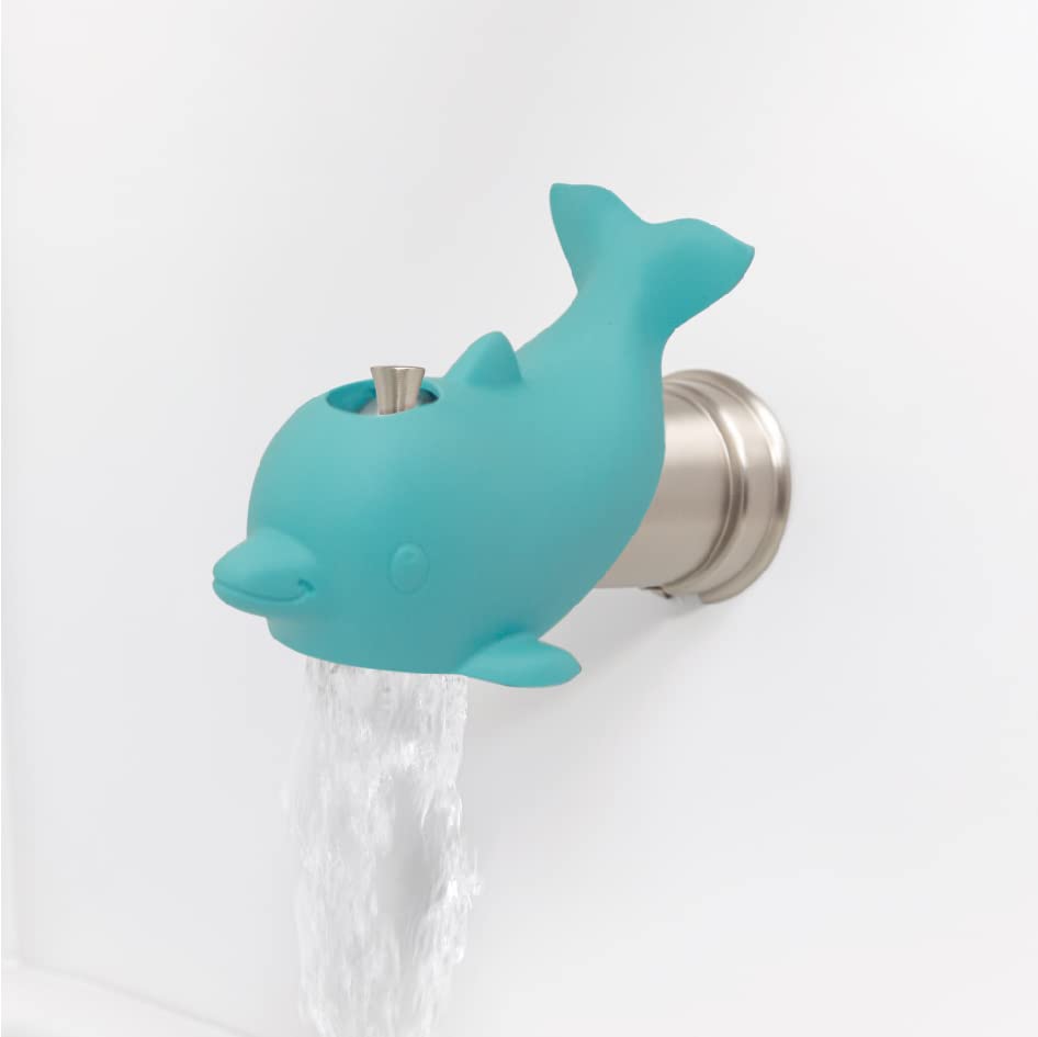 Nuby Dolphin design adds playful appeal while safeguarding edges during bath