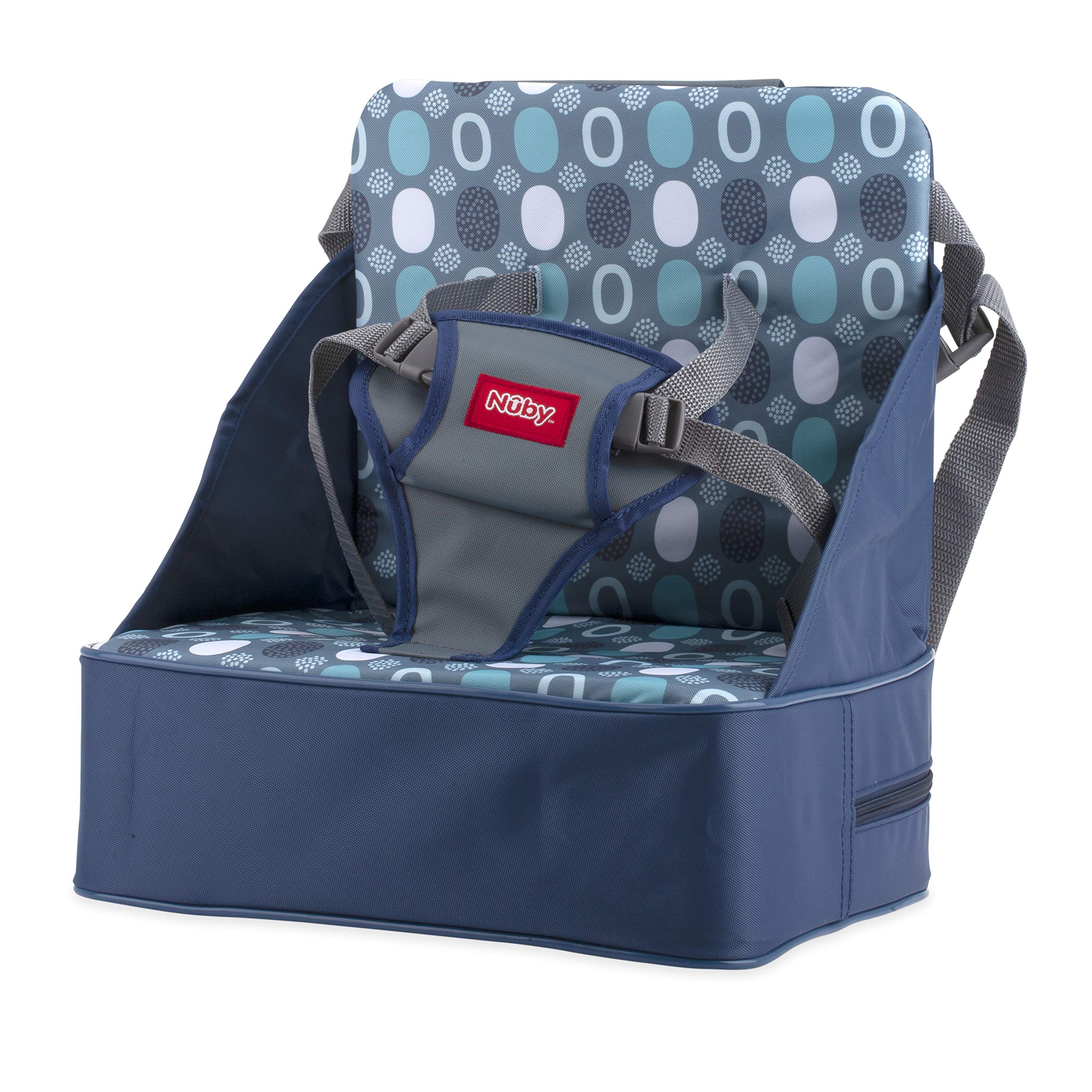 Nuby Easy Go Booster Seat foam padding is removable for comfort.