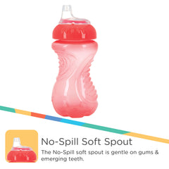 Nuby ergonomic grip toddler cup supports small hands and independence