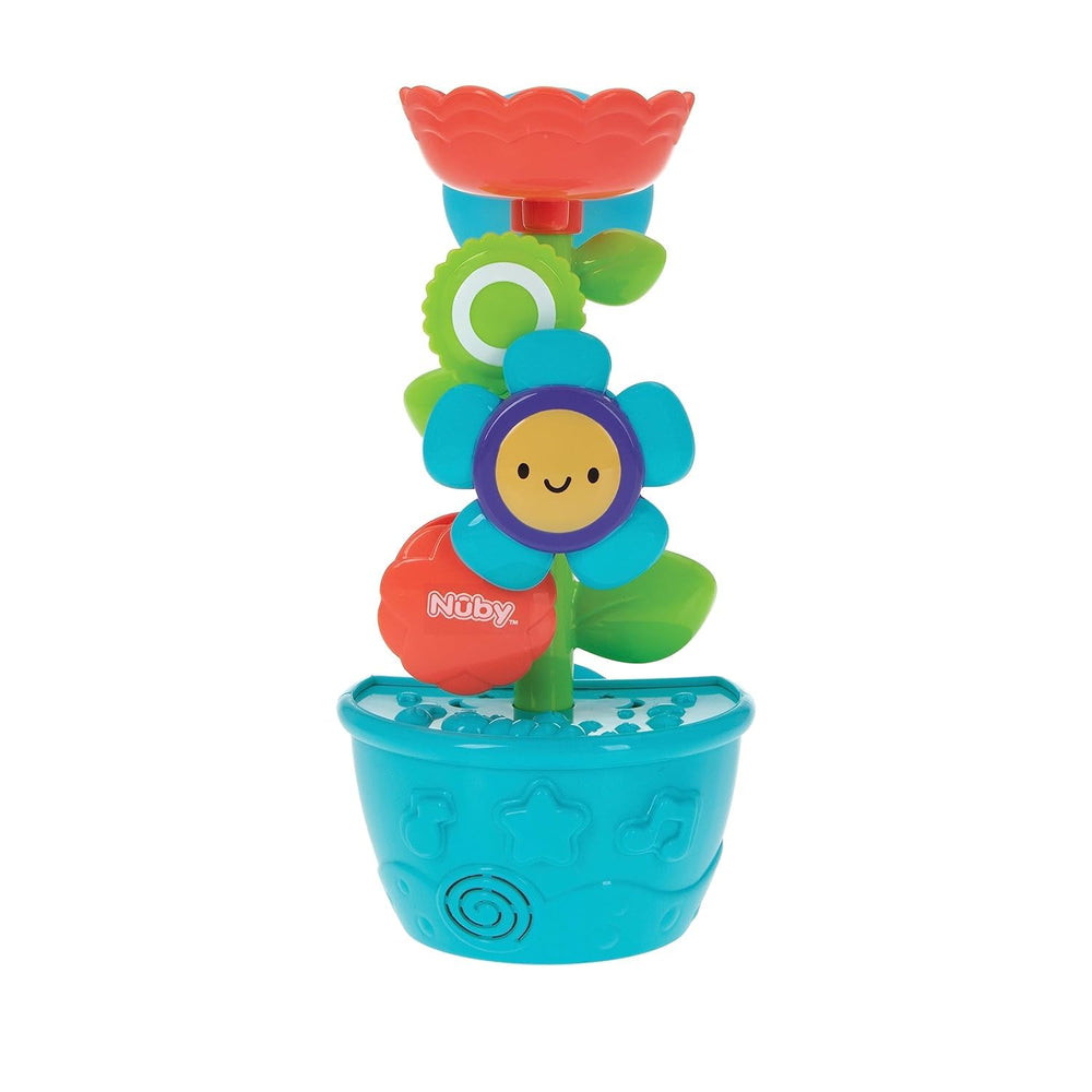 Nuby Flow N' Grow garden bath toy colorful pieces boost visual interest