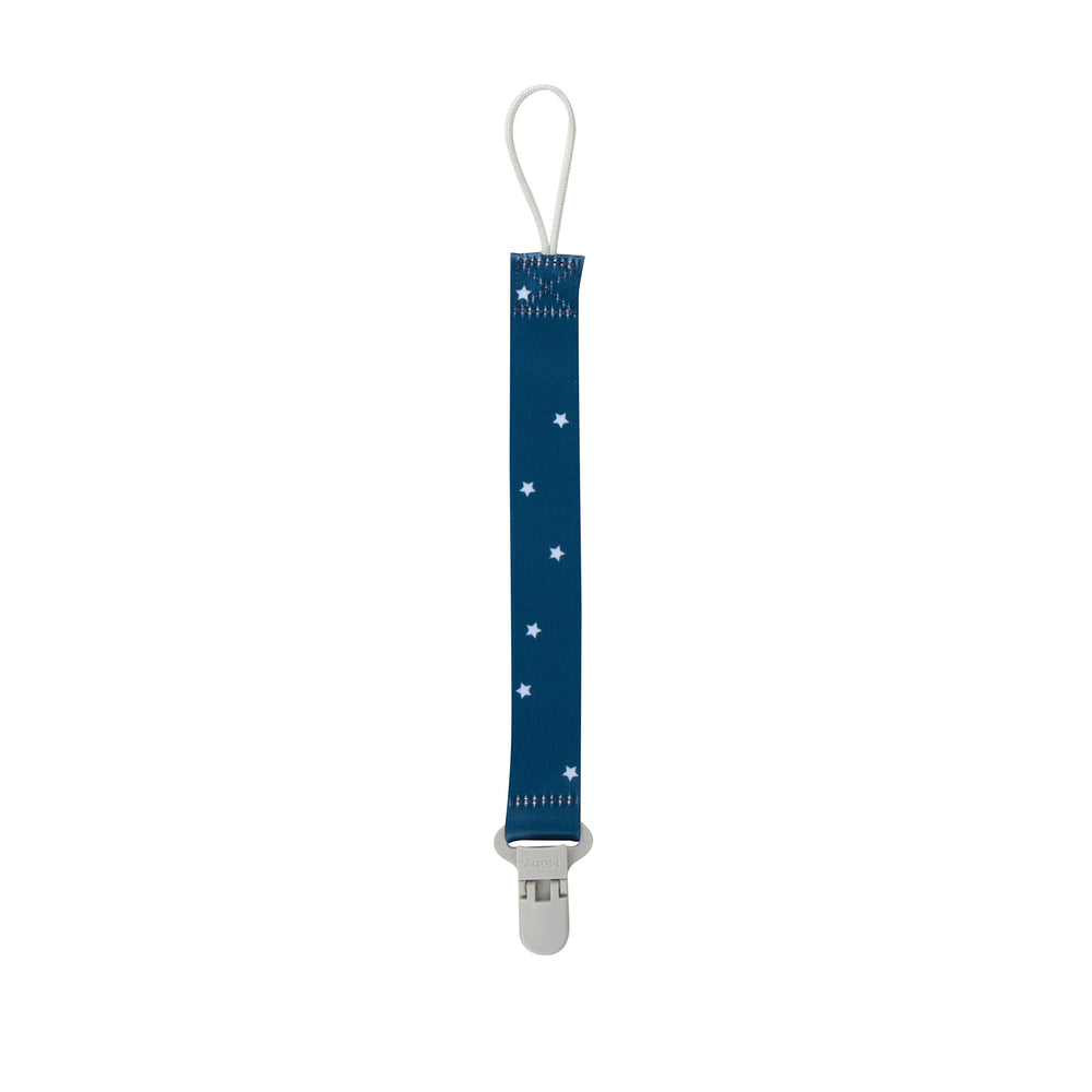 Nuby Pacifinder clip-to-car-seat strap ensures secure attachment in transit