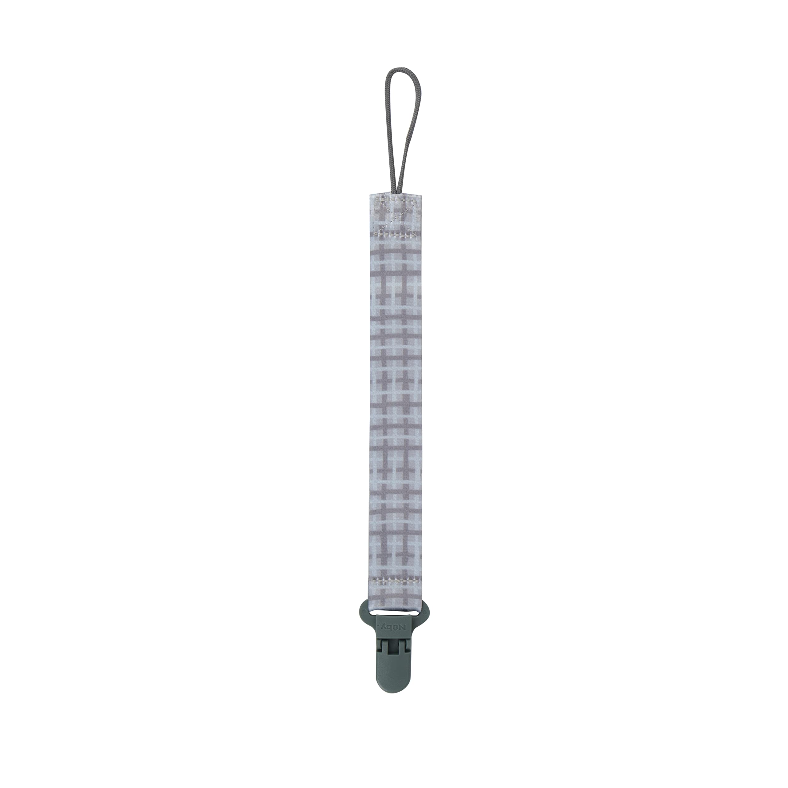 Nuby Pacifinder loop-closure design makes fastening around the pacifier handle easy
